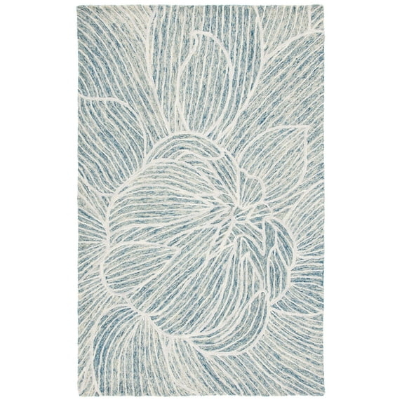 SAFAVIEH Metro Daragh Geometric Area Rug, Blue/Ivory, 3' x 5'