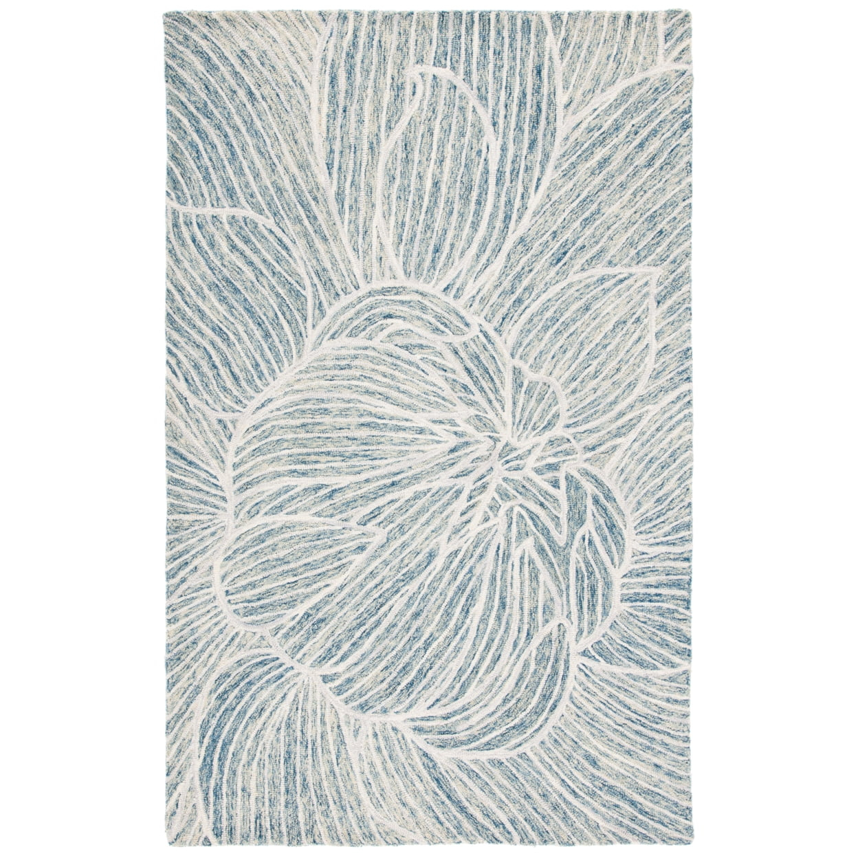 SAFAVIEH Metro Daragh Geometric Area Rug, Blue/Ivory, 3' x 5'