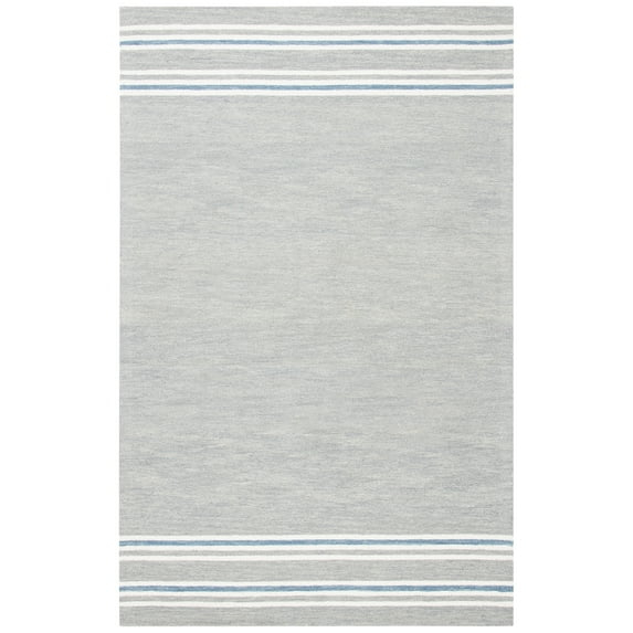SAFAVIEH Metro Shelby Striped Area Rug, Grey/Blue, 3' x 5'