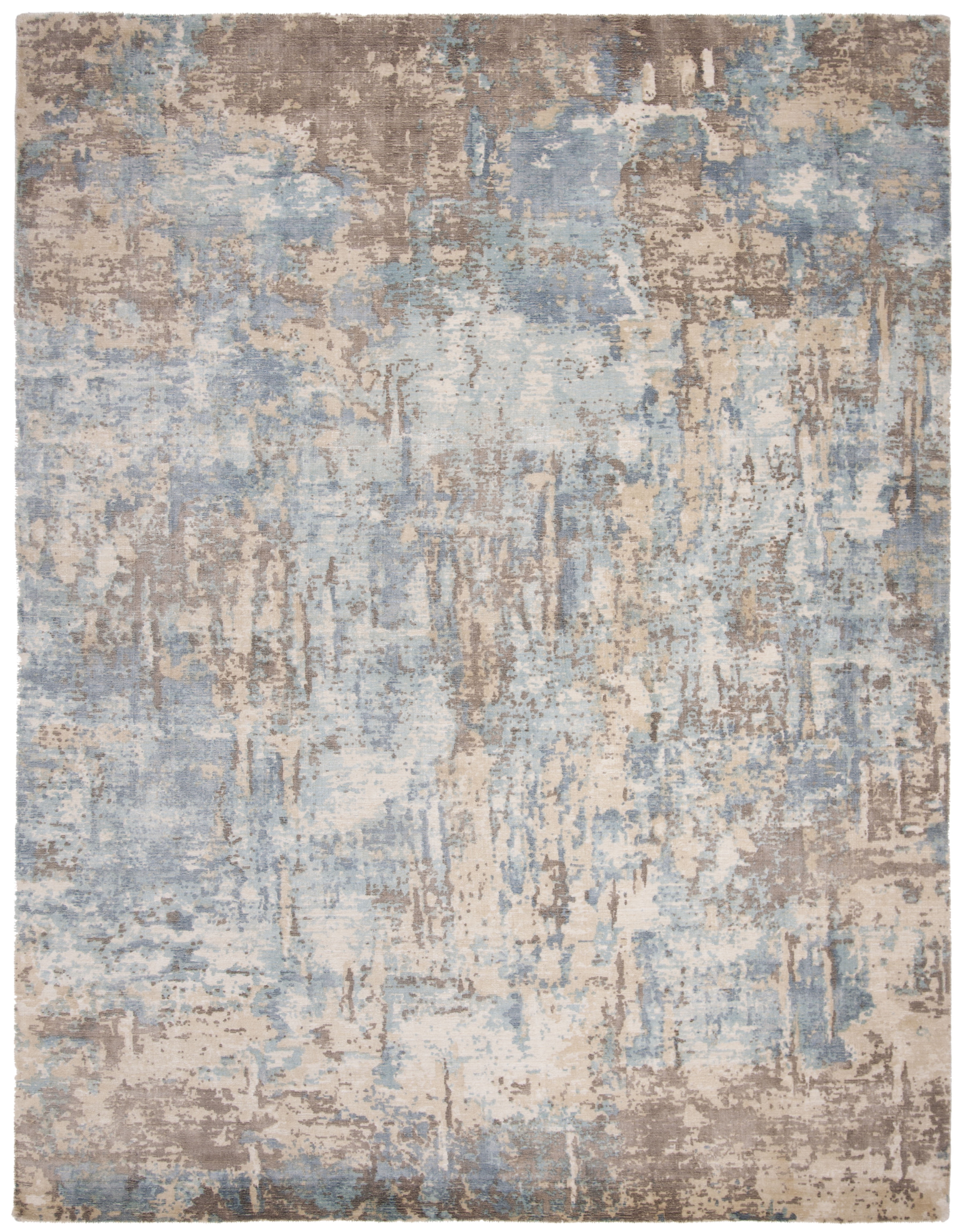 SAFAVIEH Mirage Natalee Vintage Abstract Area Rug, Blue/Taupe, 6' x 9'