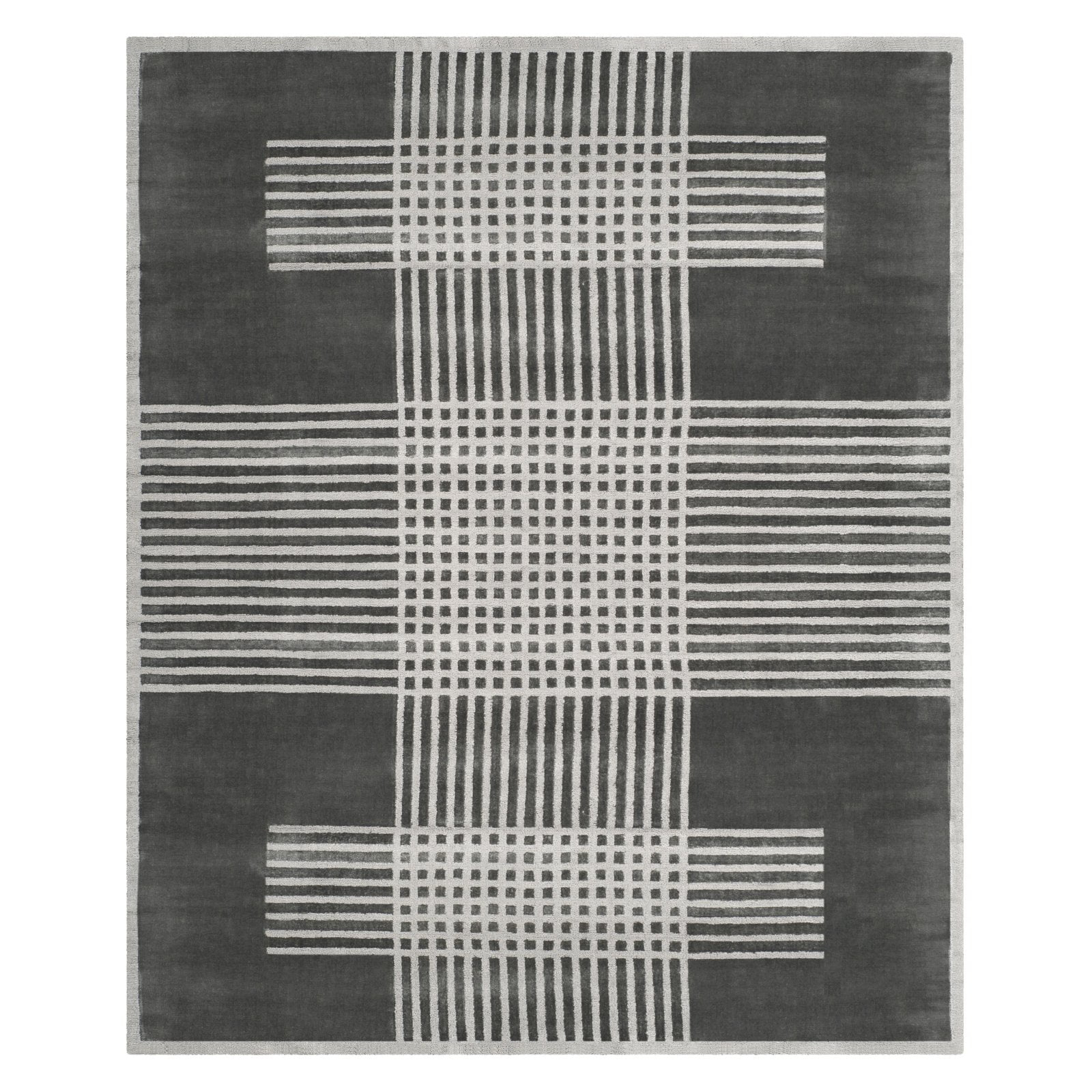 SAFAVIEH Mirage Spencer Geometric Area Rug, Dark Grey, 8' x 10'
