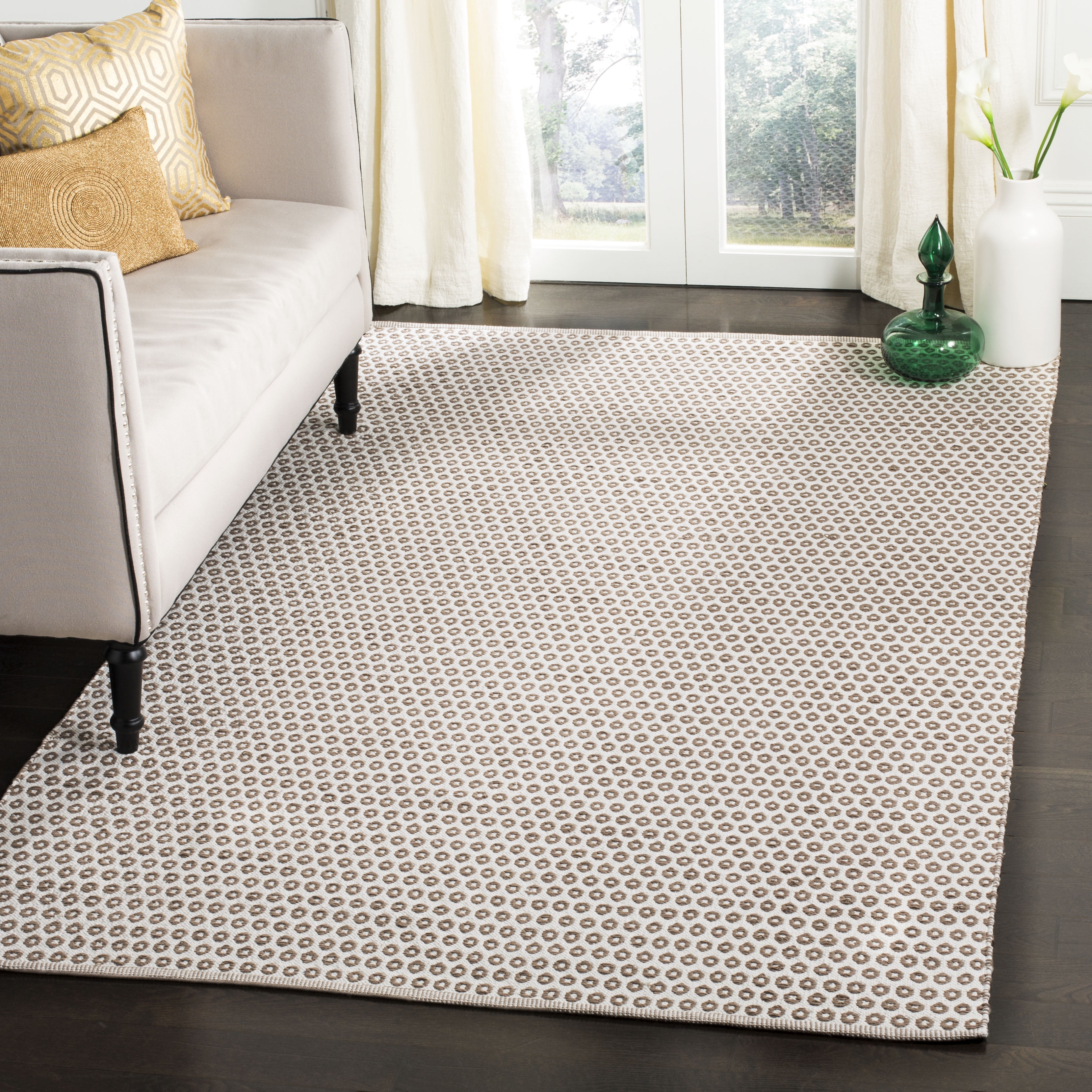 Montauk MTK616 Hand Woven Indoor Accent Rug - Taupe/Ivory - 3'x5' - Safavieh