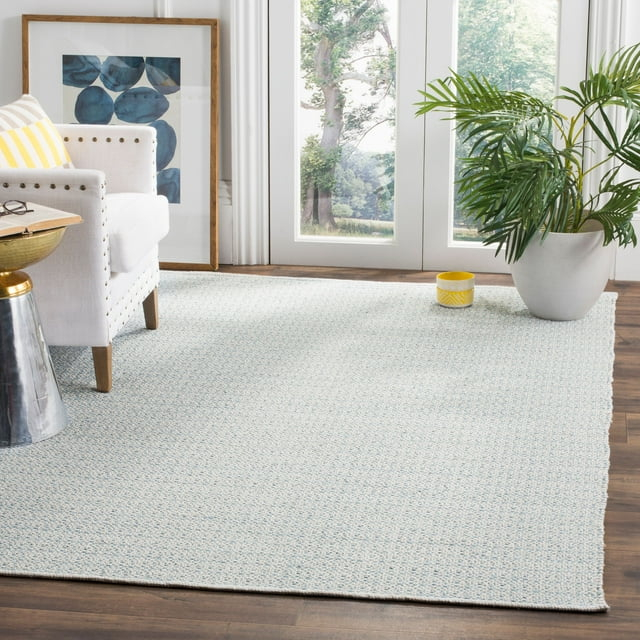 Montauk MTK717 Hand Woven Indoor Accent Rug - Ivory/Light Blue - 2'6"x4' - Safavieh.