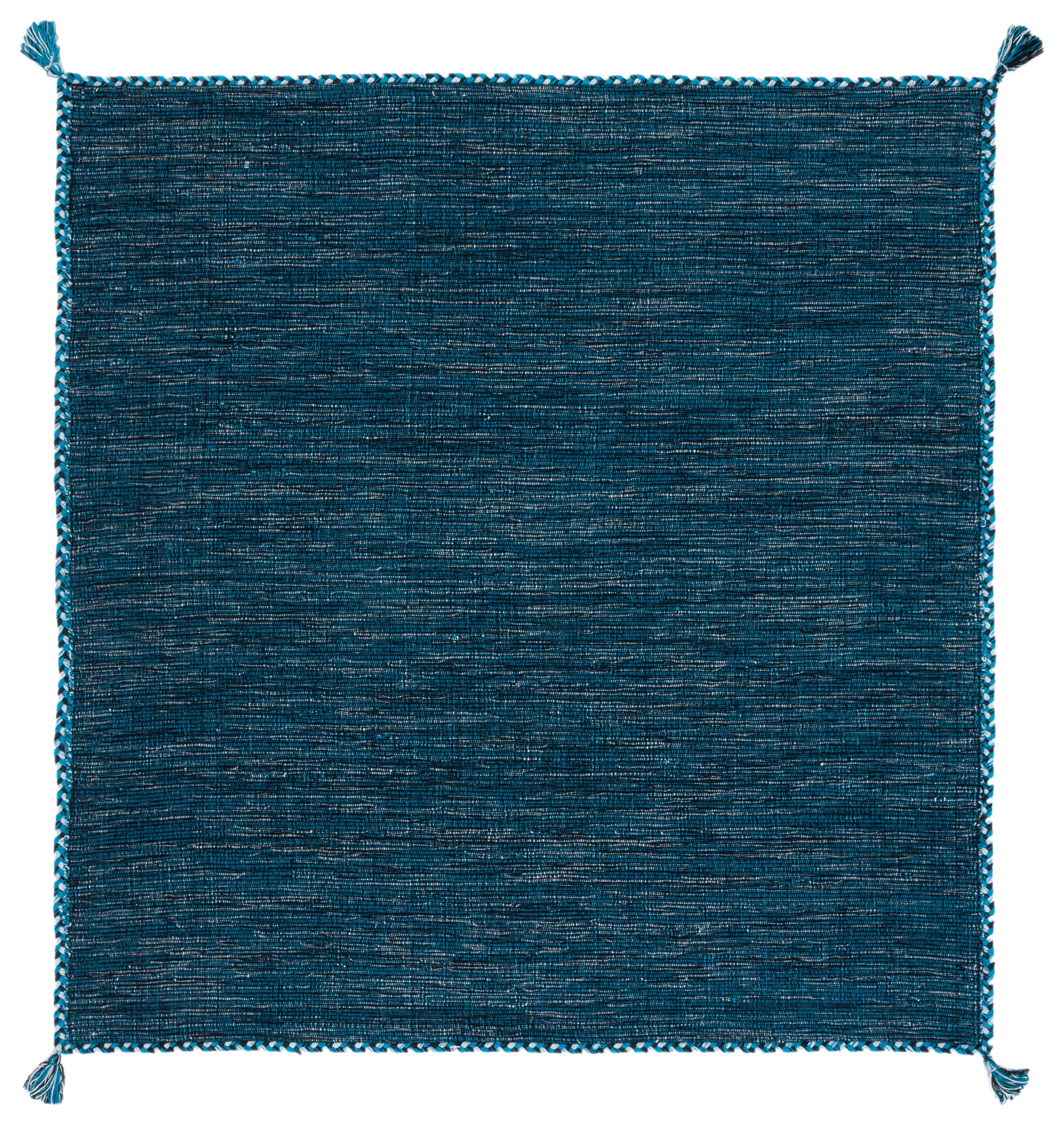Montauk MTK150 Hand Woven Indoor Area Rug - Blue/Black - 5'x5' - Safavieh
