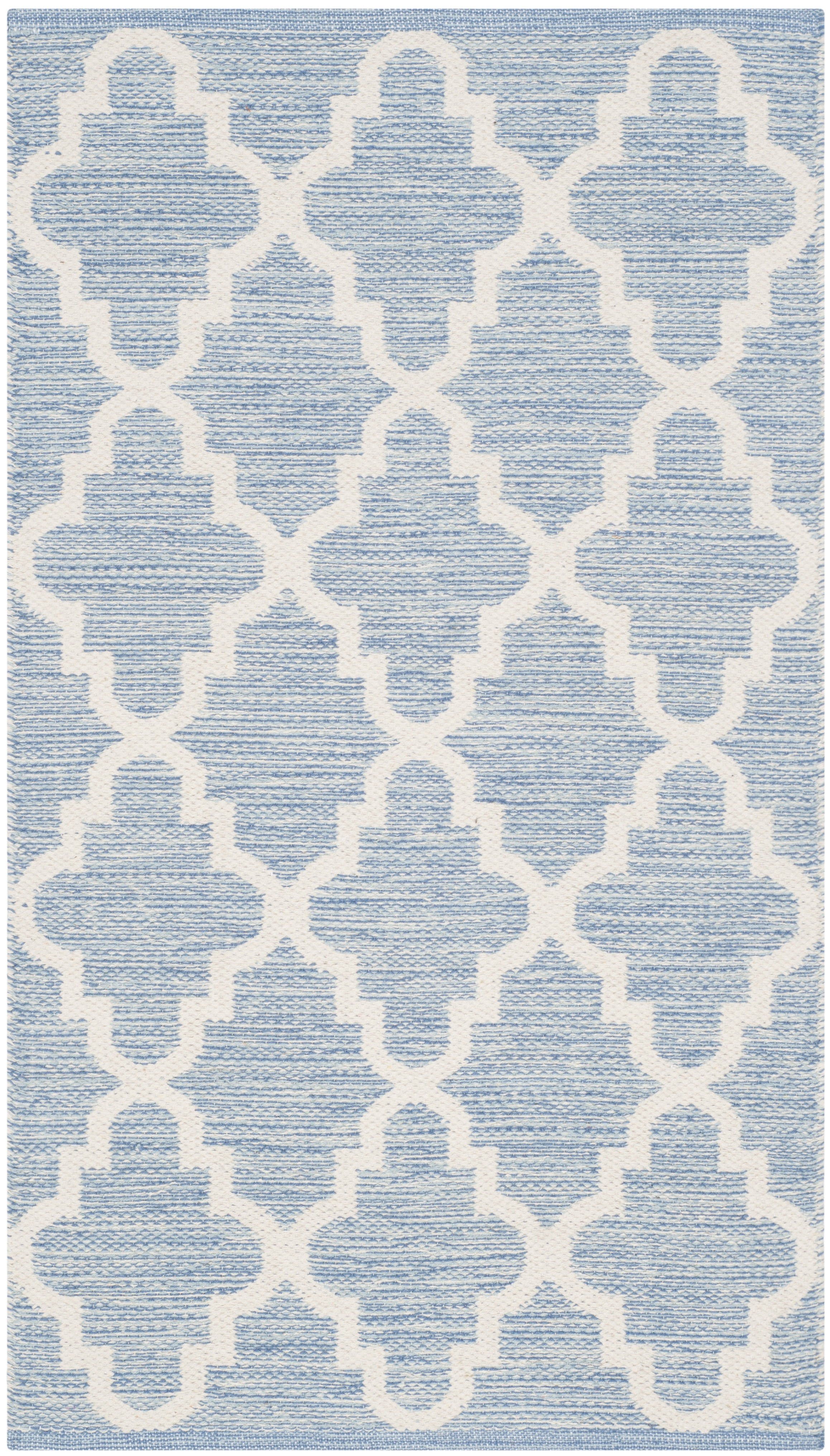 Montauk MTK810 Hand Woven Indoor Accent Rug - Light Blue/Ivory - 2'6"x4' - Safavieh.