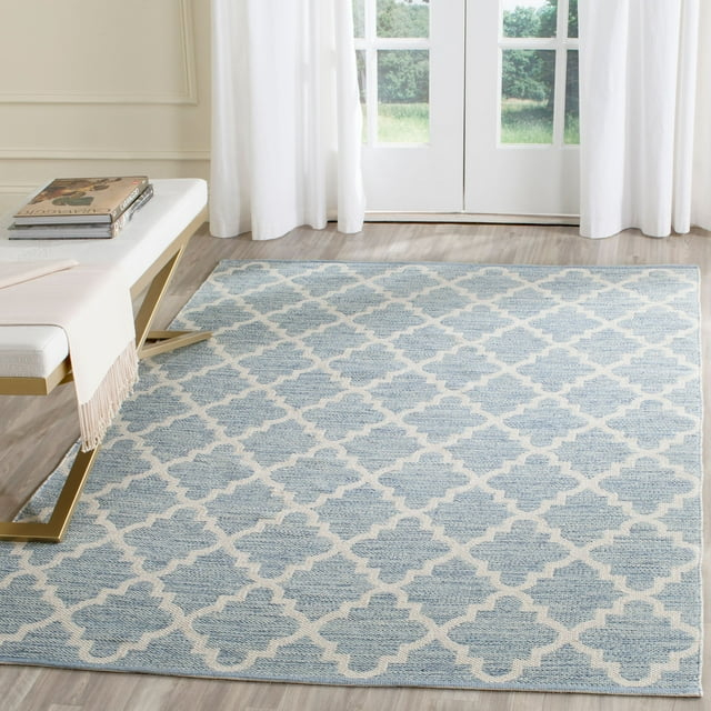 Montauk MTK810 Hand Woven Indoor Area Rug - Light Blue/Ivory - 5'x8' - Safavieh.