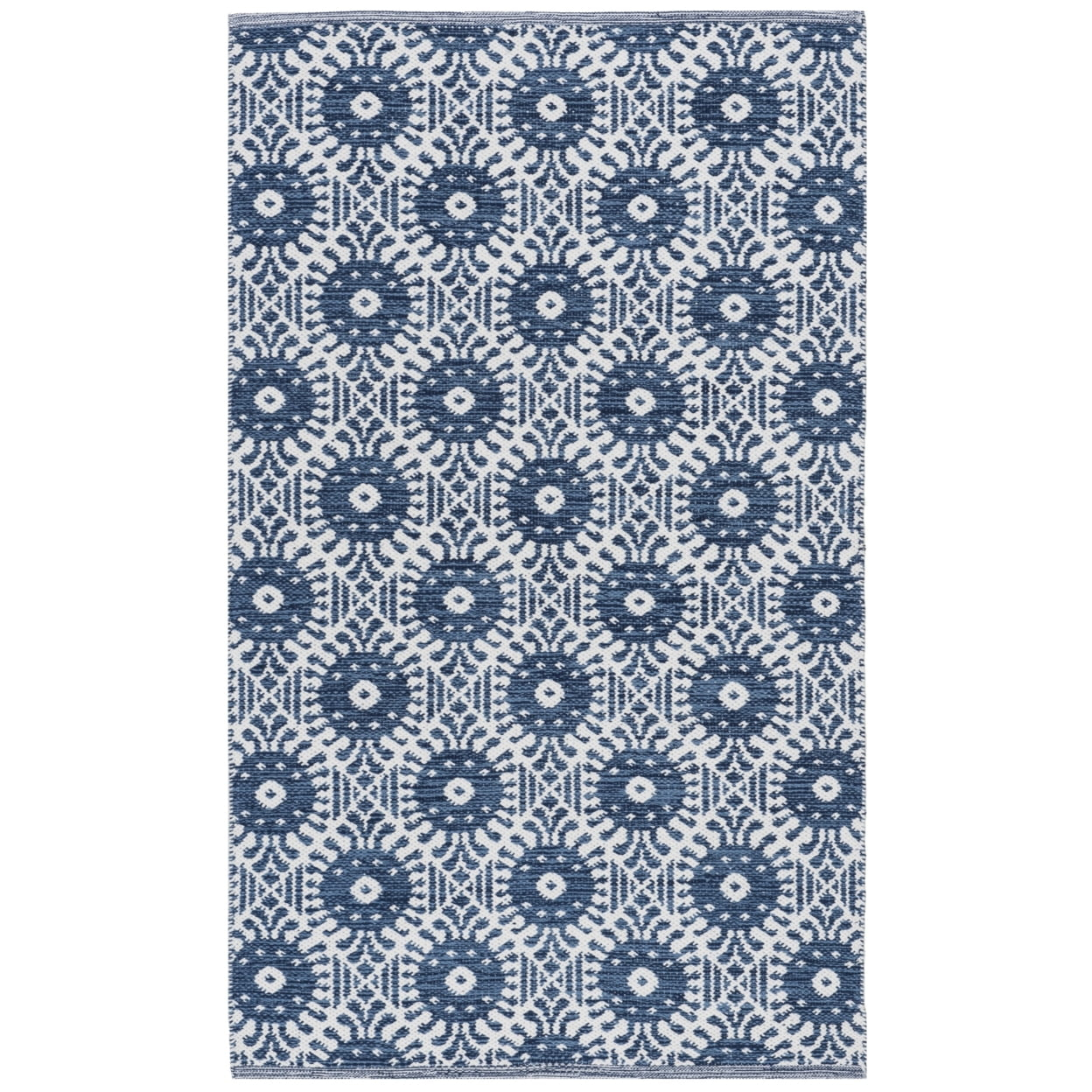 Montauk MTK612 Hand Woven Indoor Accent Rug - Navy/Ivory - 3'x5' - Safavieh