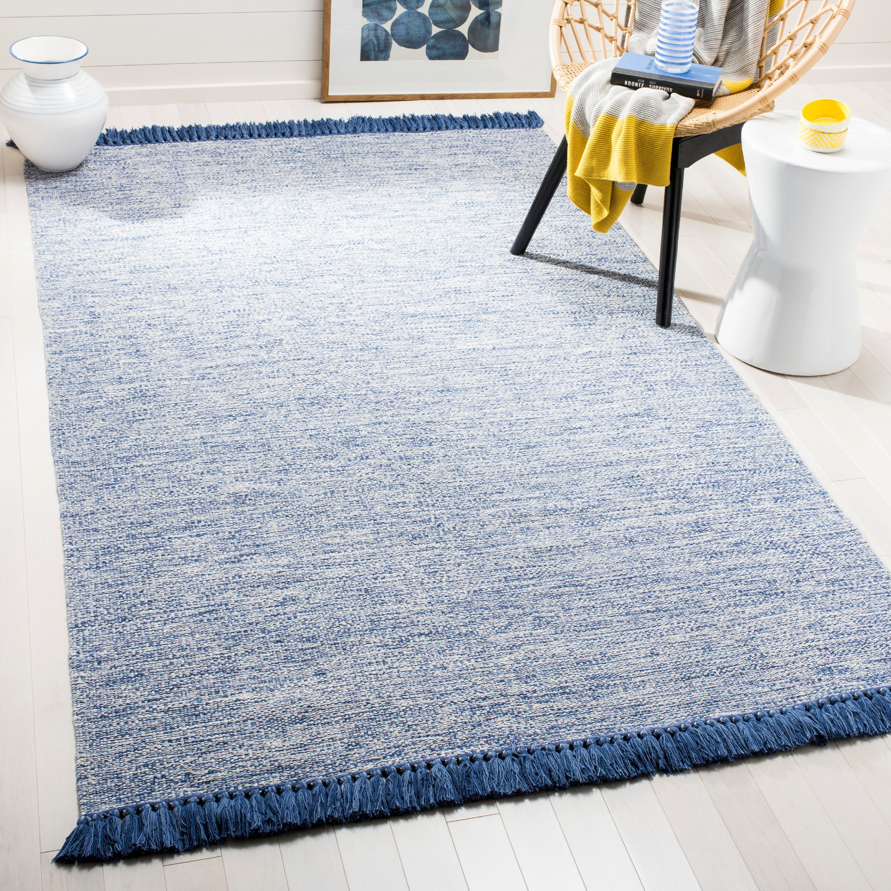 Montauk MTK610 Hand Woven Indoor Accent Rug - Blue - 3'x5' - Safavieh