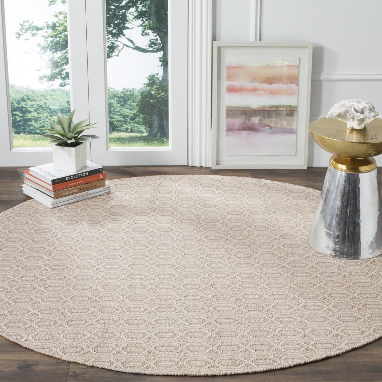 Montauk MTK333 Hand Woven Indoor Accent Rug - Ivory/Grey - 3'x5' - Safavieh.