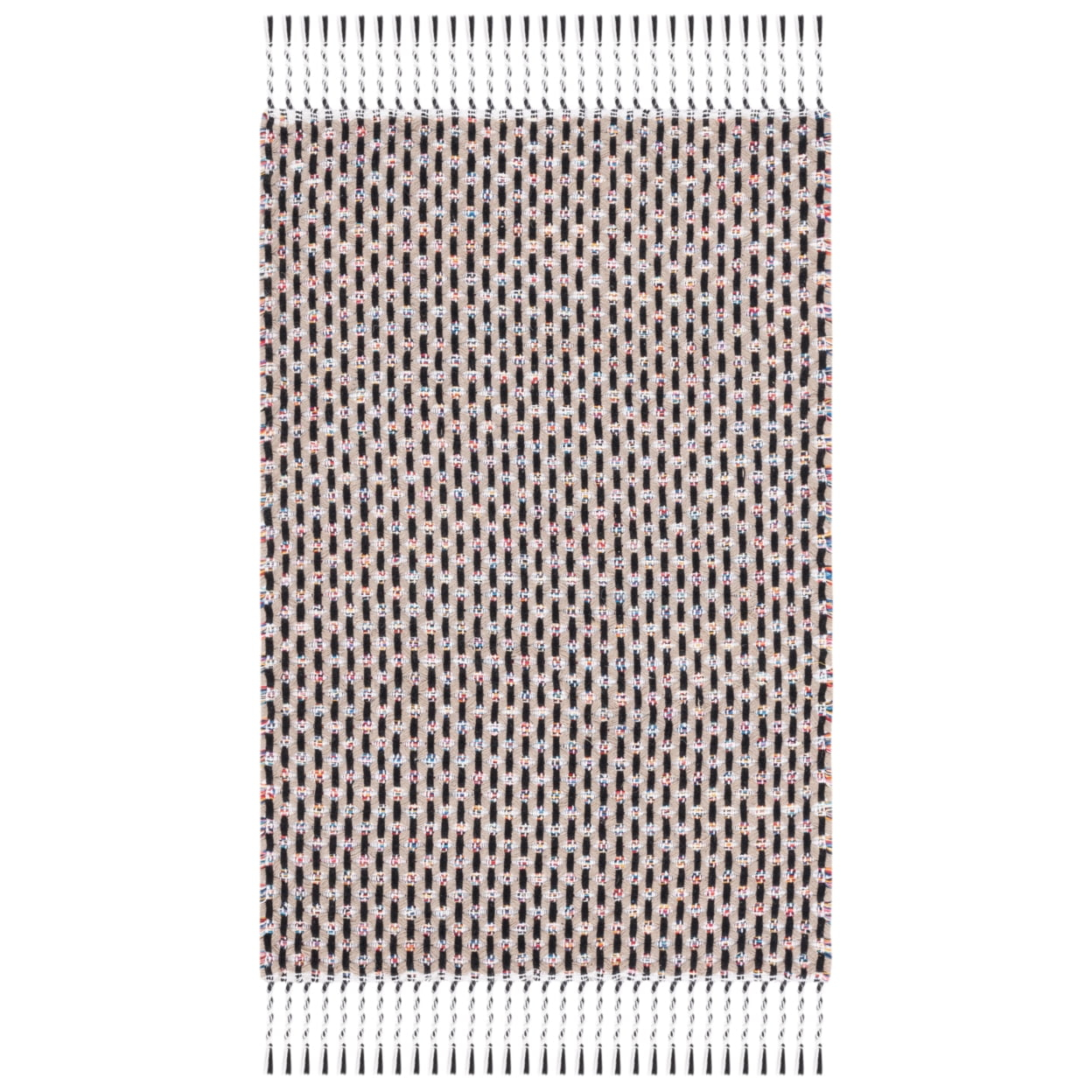 Montauk MTK475 Power Loomed Accent Rug - Beige/Black - 2'x3' - Safavieh.