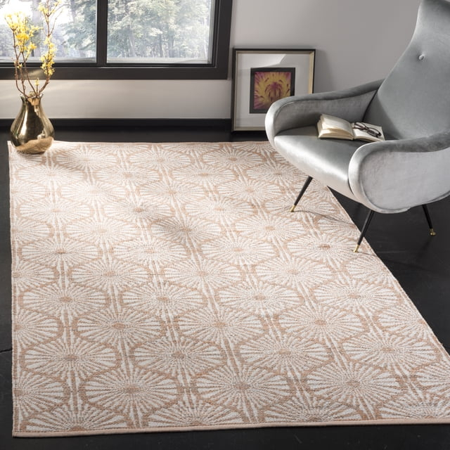 SAFAVIEH Montauk MTK606D Handwoven Orange / Ivory Rug