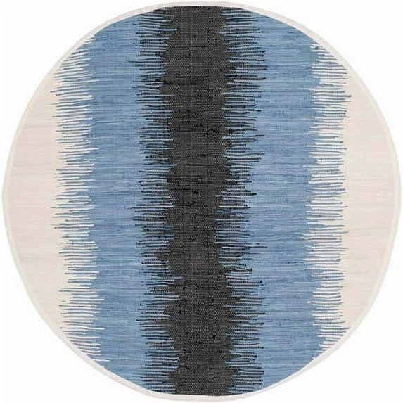 Montauk MTK710 Hand Woven Indoor Area Rug - Grey/Black - 4'x4' - Safavieh.