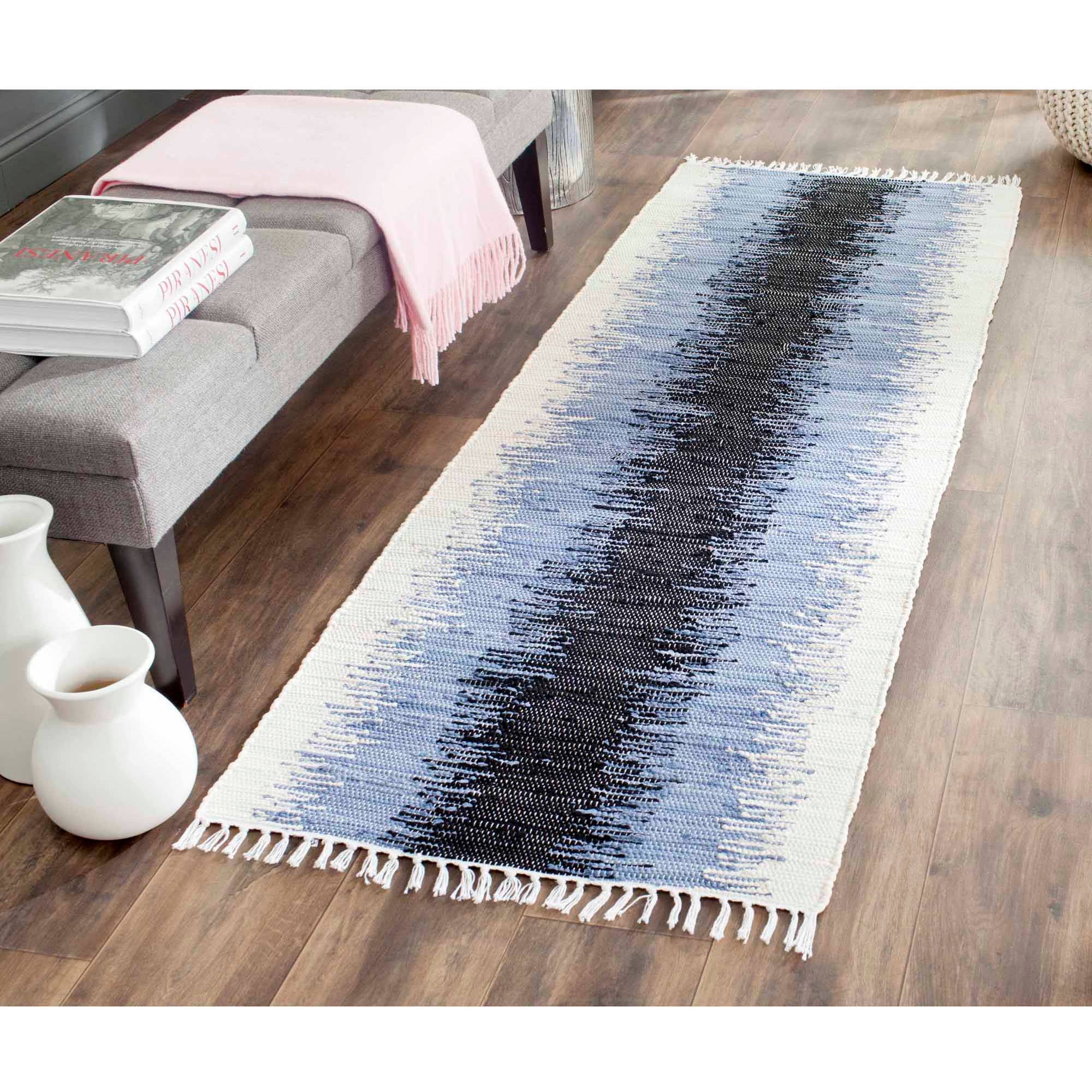 Montauk MTK710 Hand Woven Runner Rug - Grey/Black - 2'3"x6' - Safavieh.