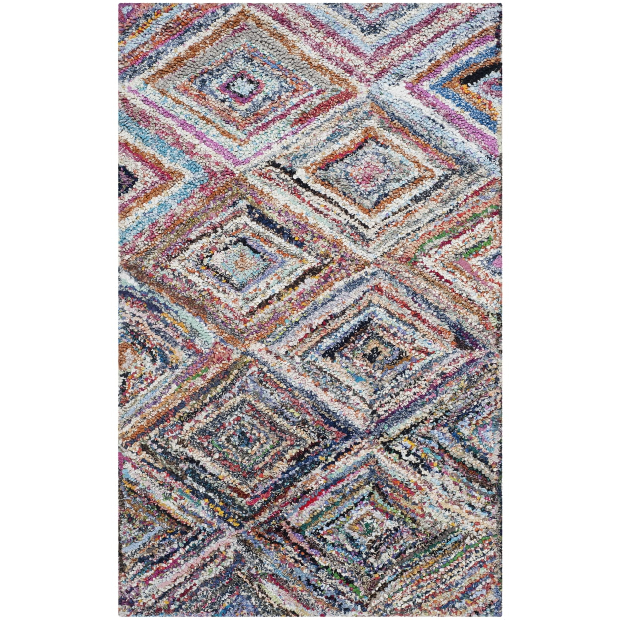 Nantucket NAN314 Hand Tufted Indoor Accent Rug - Multi - 2'3"x5' - Safavieh.