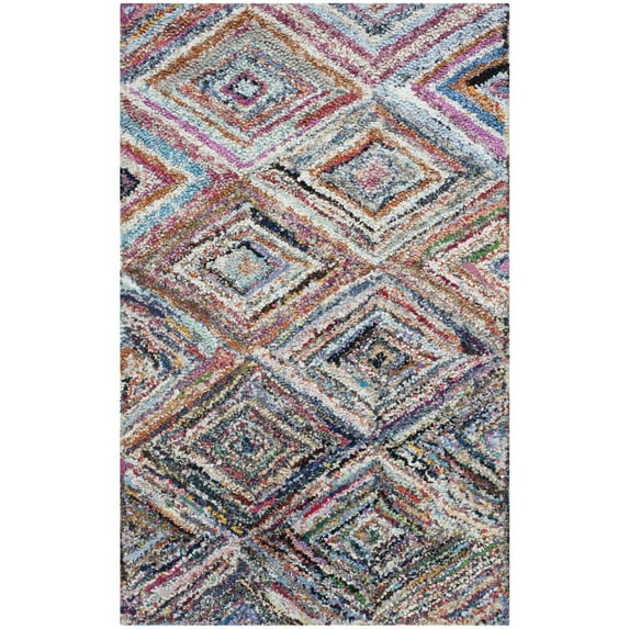 Nantucket NAN314 Hand Tufted Indoor Accent Rug - Multi - 2'3"x5' - Safavieh.