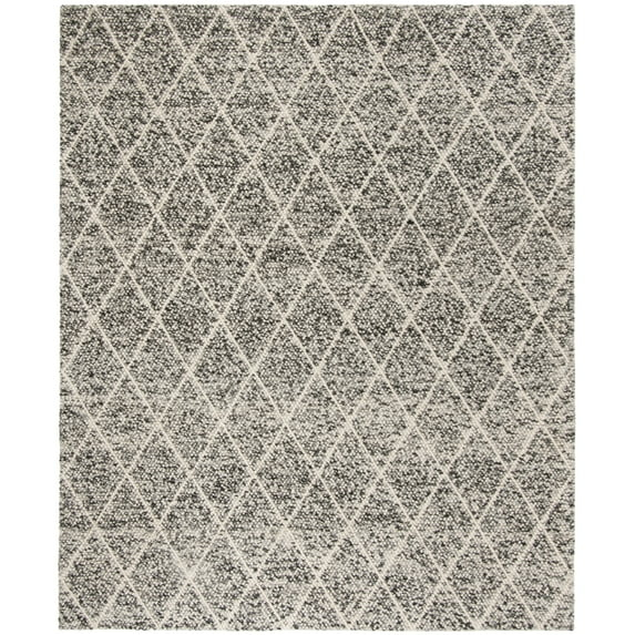 Natura NAT712 Hand Woven Indoor Area Rug - Ivory/Black - 6'x6' - Safavieh.