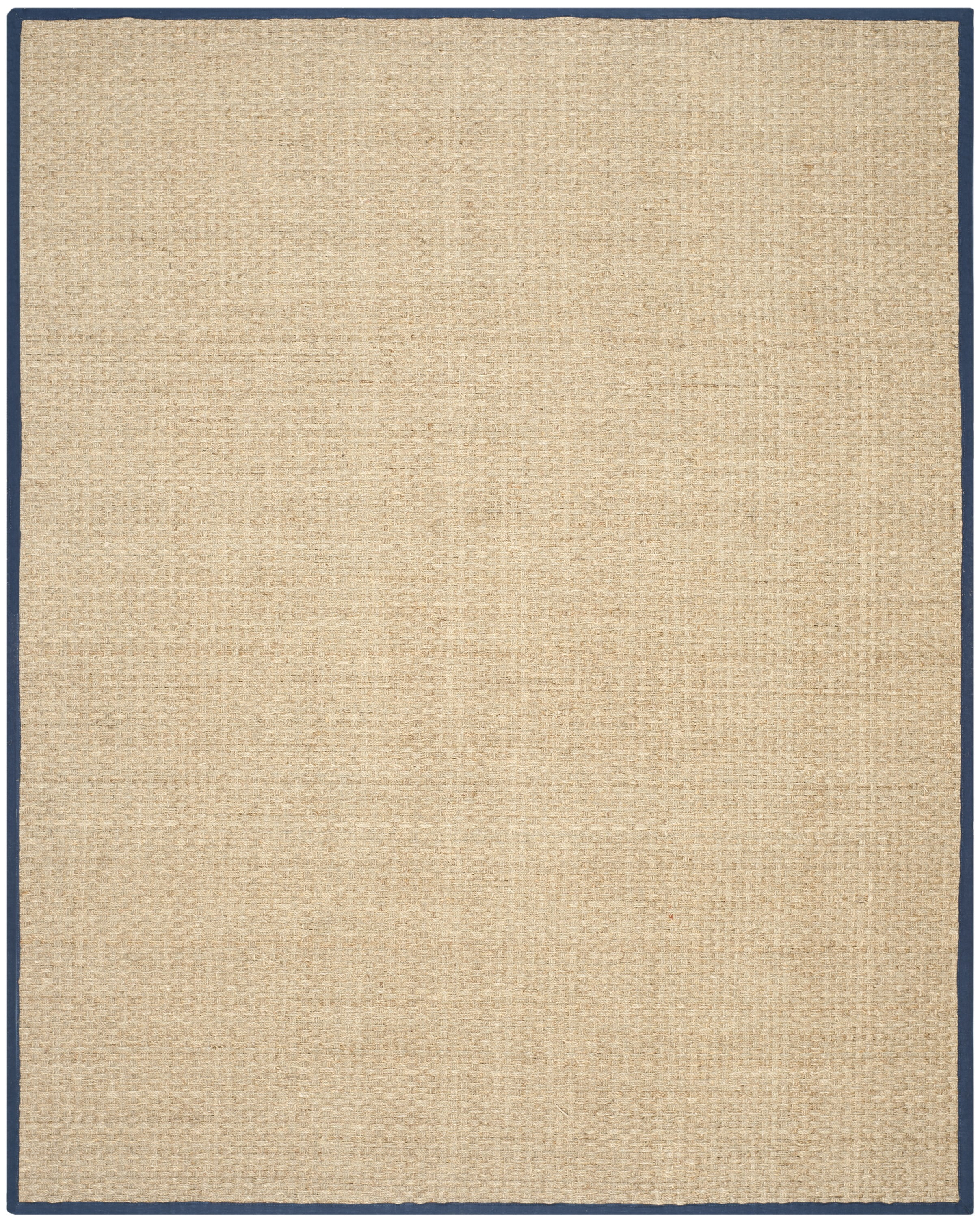 SAFAVIEH Natural Fiber Arbor Border Area Rug, Natural/Blue, 9' x 12'