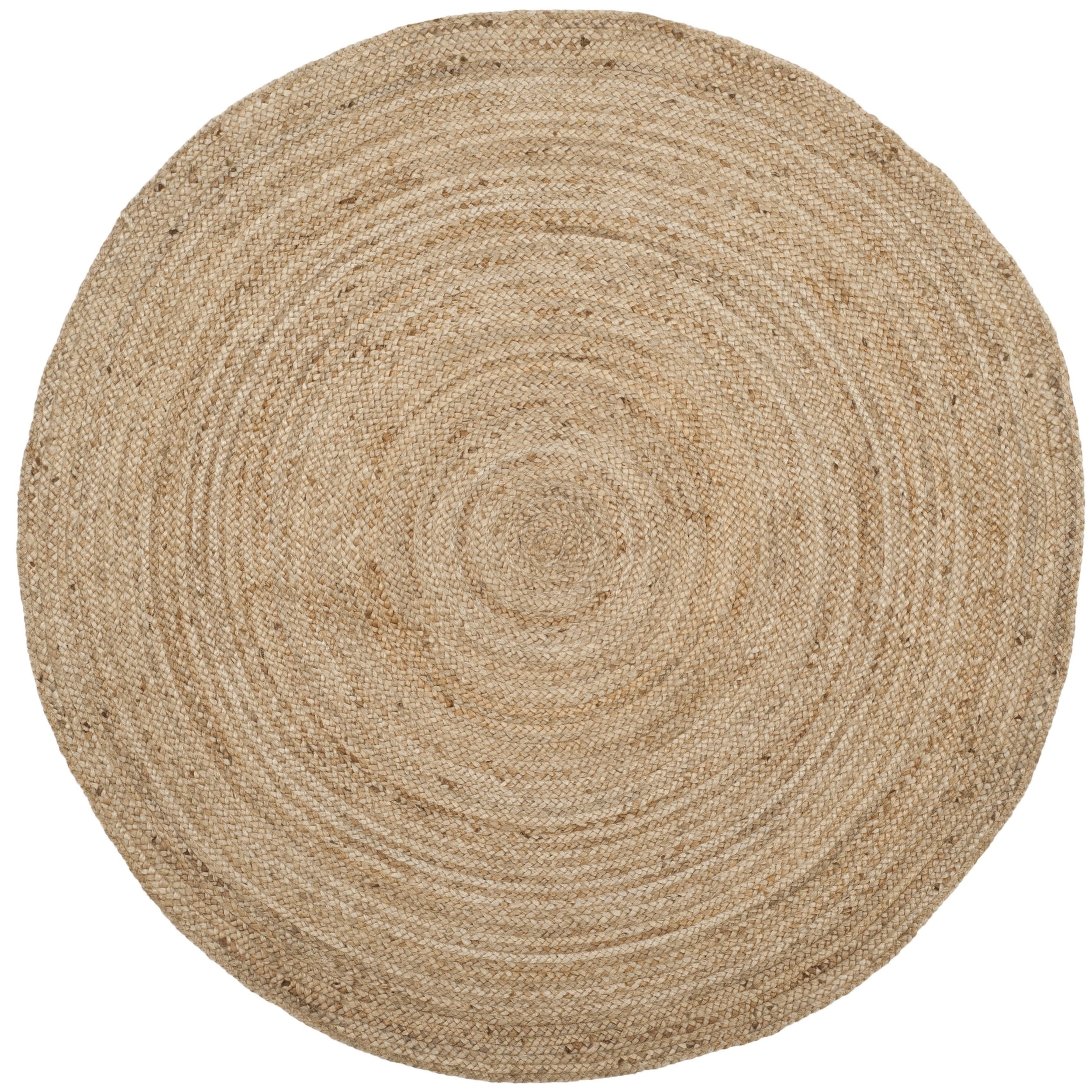 Natural Fiber NF801 Hand Woven Indoor Area Rug - Natural/Natural - 3' Round - Safavieh