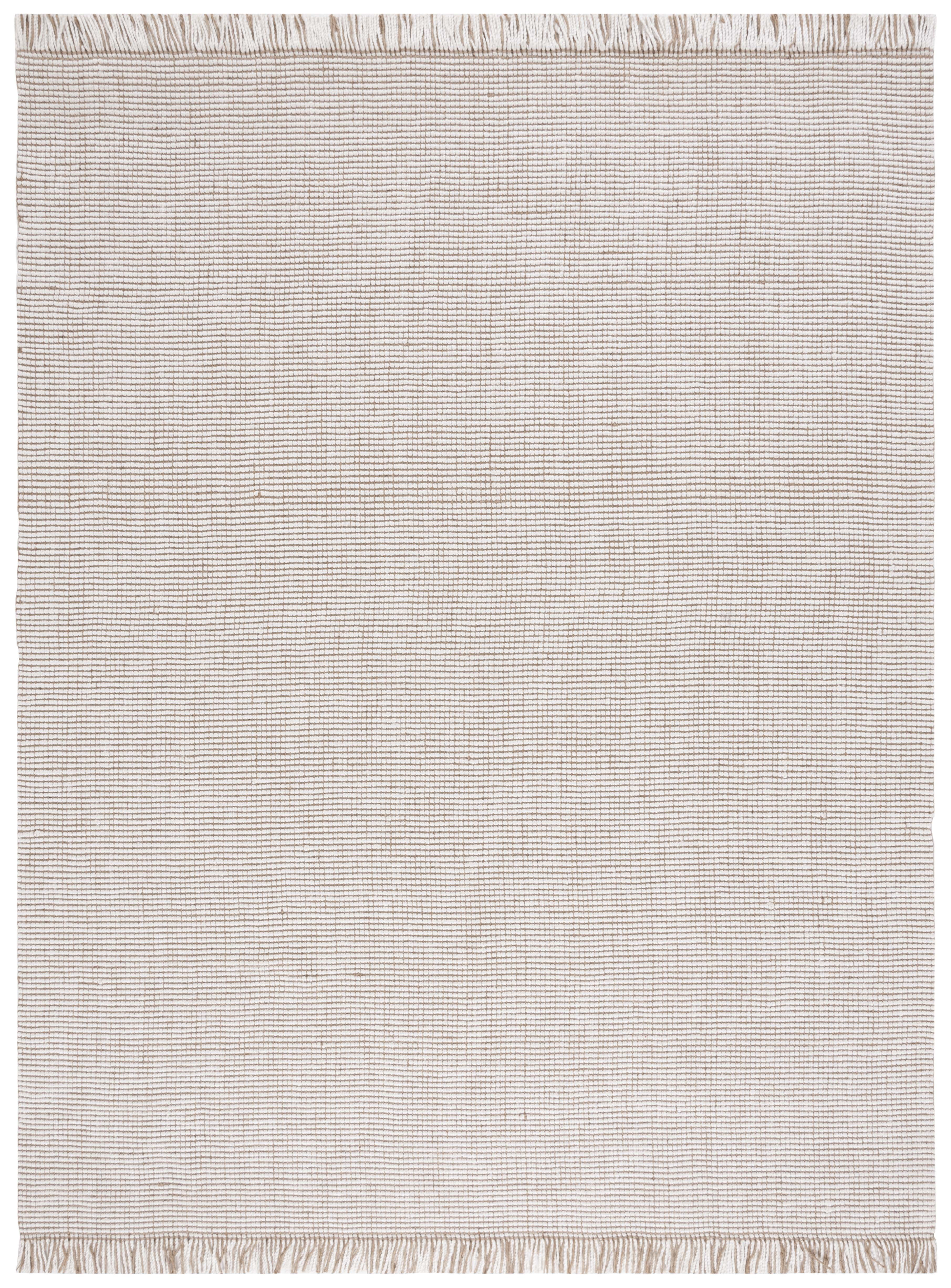 SAFAVIEH Natural Fiber Crawford Abstract Area Rug, Ivory/Natural, 10' x 14'