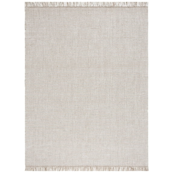 SAFAVIEH Natural Fiber Crawford Abstract Area Rug, Ivory/Natural, 10' x 14'