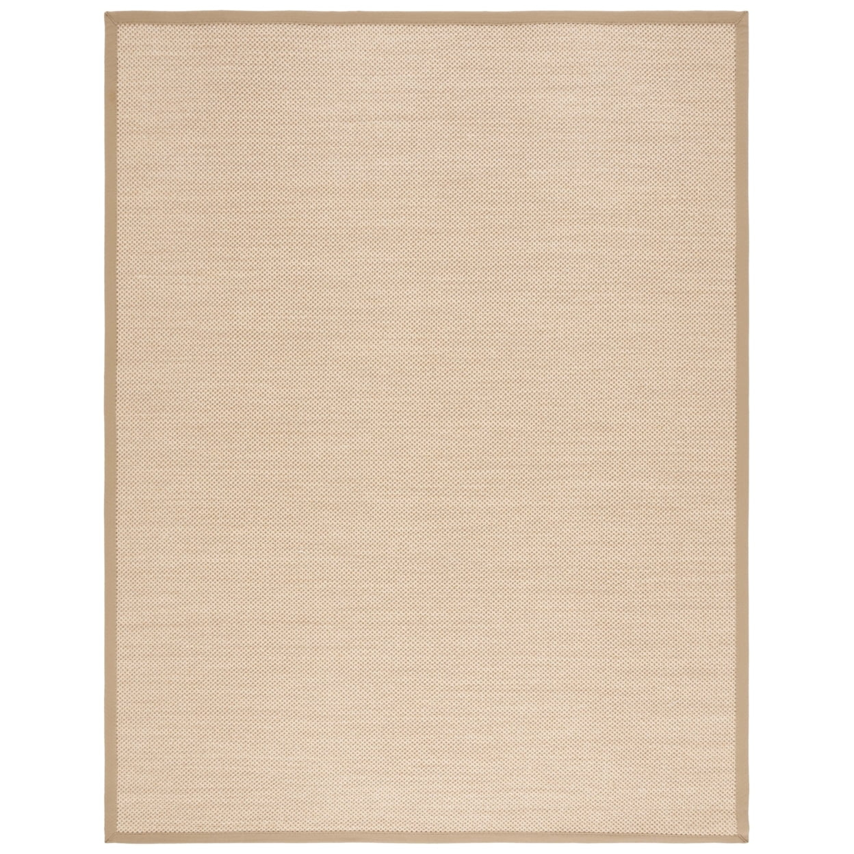 SAFAVIEH Natural Fiber Jovana Border Seagrass Area Rug, Maize/Linen, 9' x 12'
