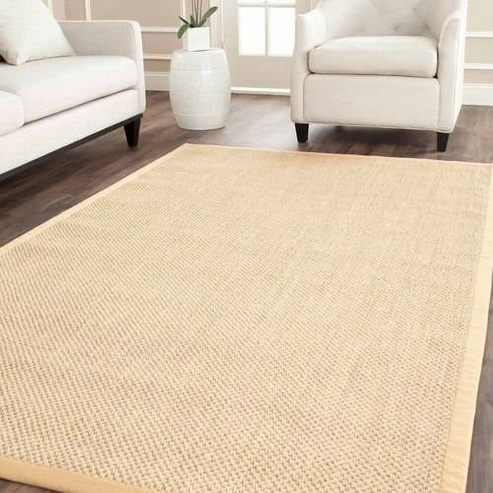 Natural Fiber NF443 Power Loomed Area Rug - Maize/Wheat - 6'x6' - Safavieh.