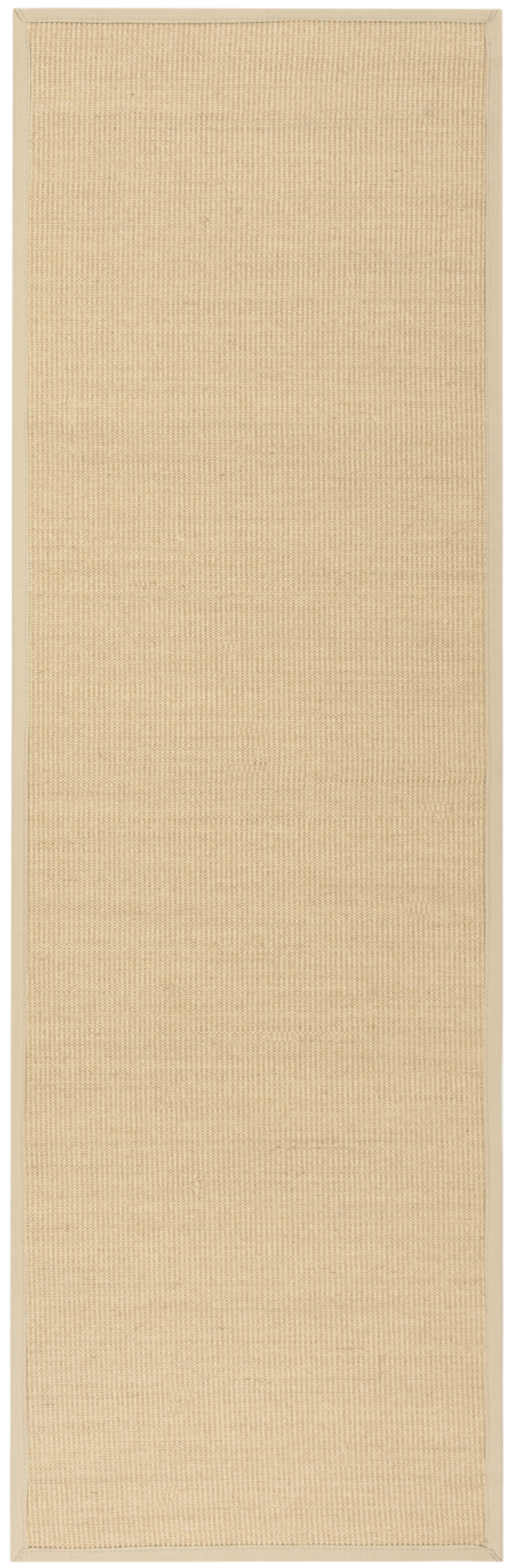 SAFAVIEH Natural Fiber Keane Solid Runner Rug, Natural/Ivory, 2'6" x 10'