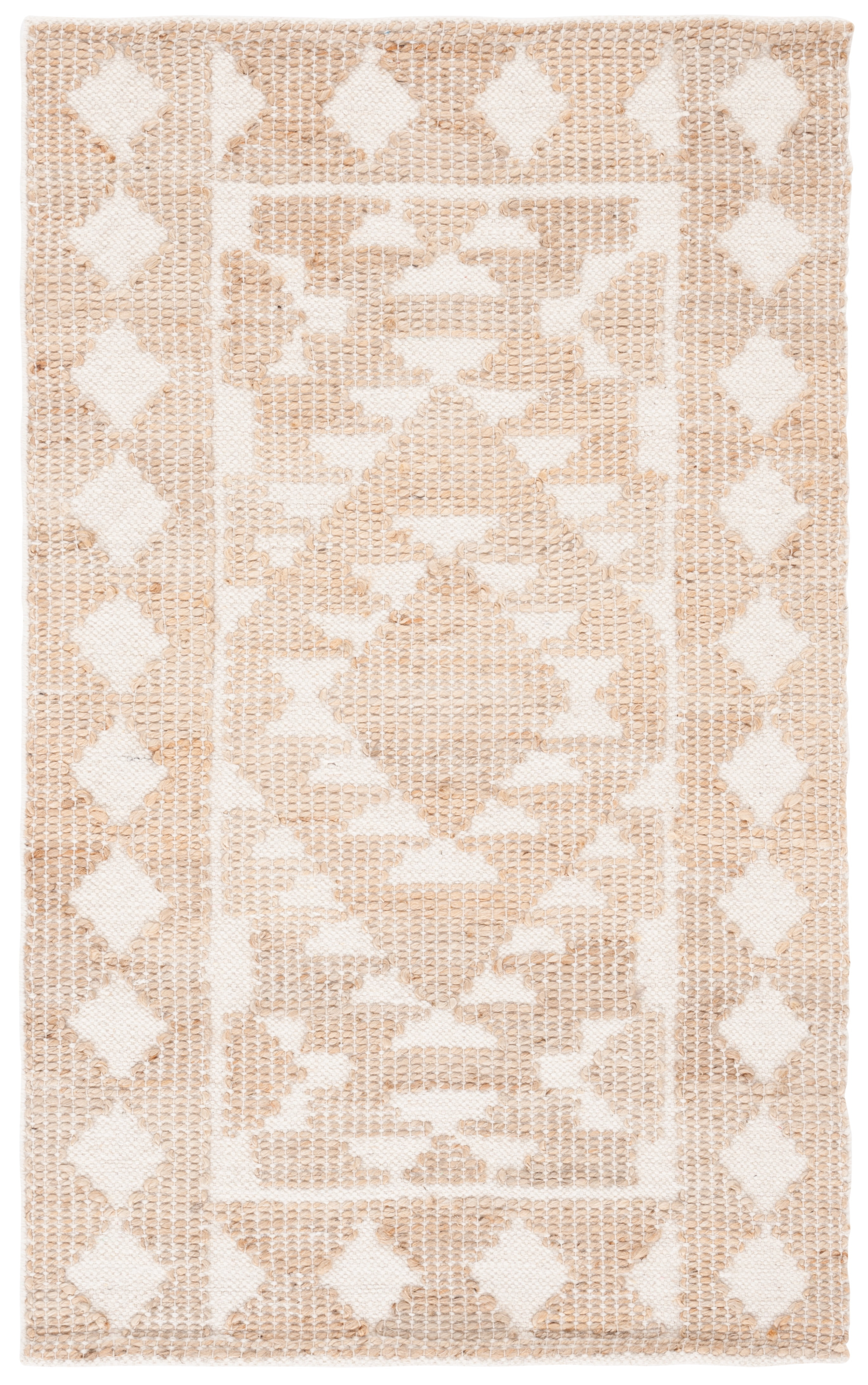 SAFAVIEH Natural Fiber Wesley Solid Area Rug, Ivory/Natural, 3' x 5'