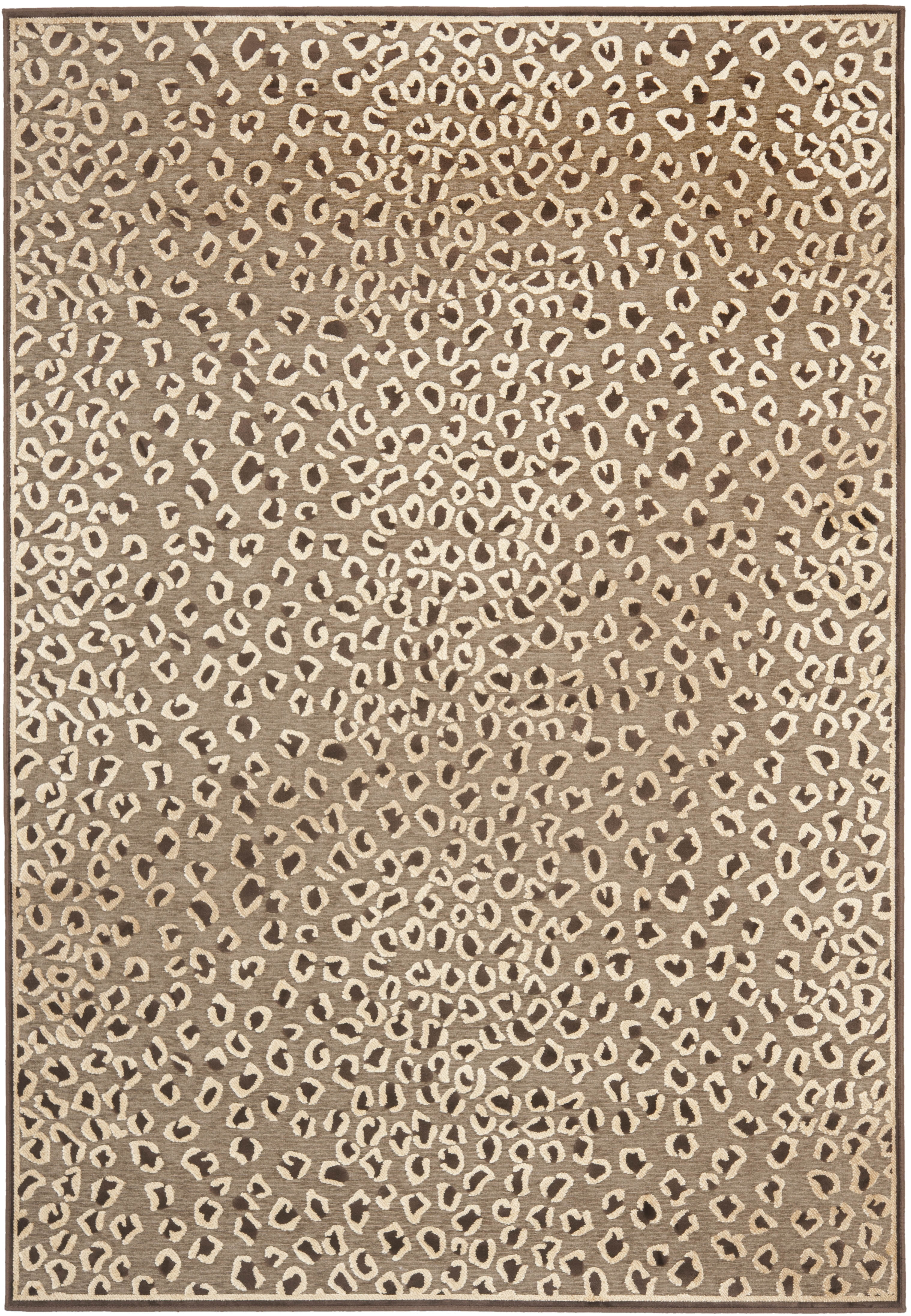 SAFAVIEH Paradise Ronnie Bordered Area Rug, Beige/Brown, 8' x 10'