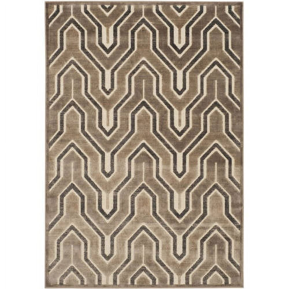 SAFAVIEH Paradise Edwyna Geometric Tessellation Area Rug, Camel/Cream, 4' x 5'7"