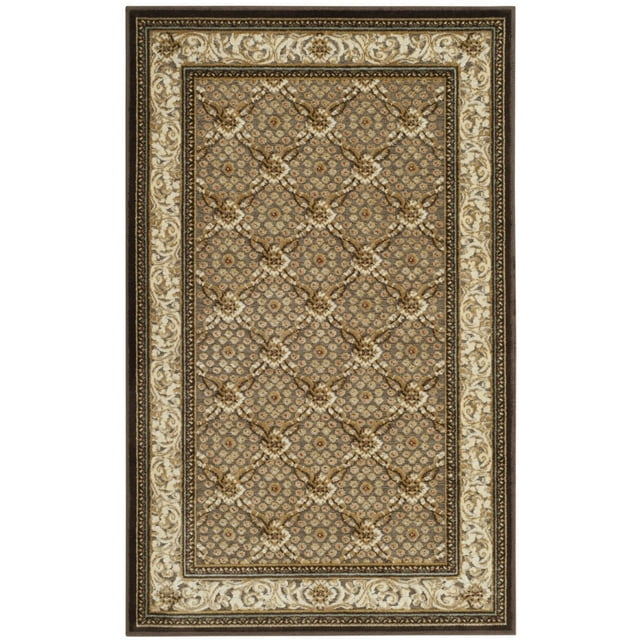 SAFAVIEH Paradise Jonette Geometric Floral Area Rug, Dark Brown, 8' x 11'2"