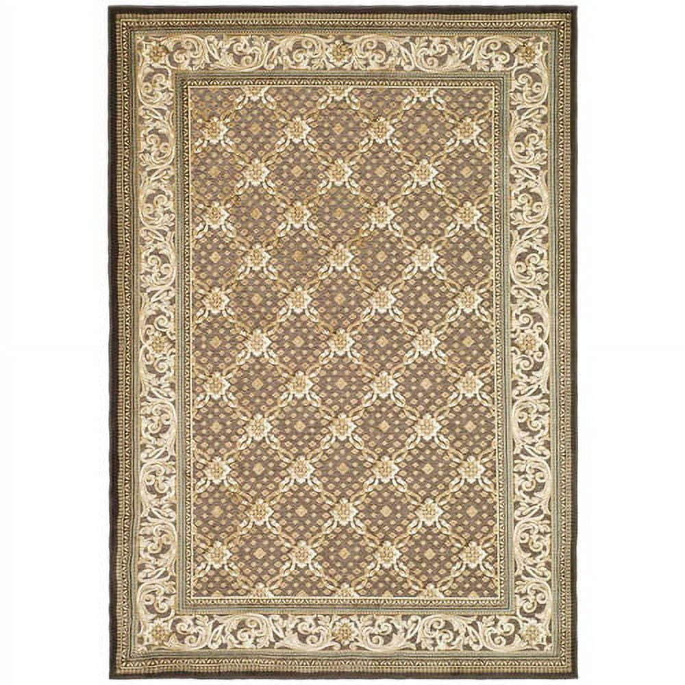 SAFAVIEH Paradise Jonette Geometric Floral Area Rug, Dark Brown, 8' x 11'2"