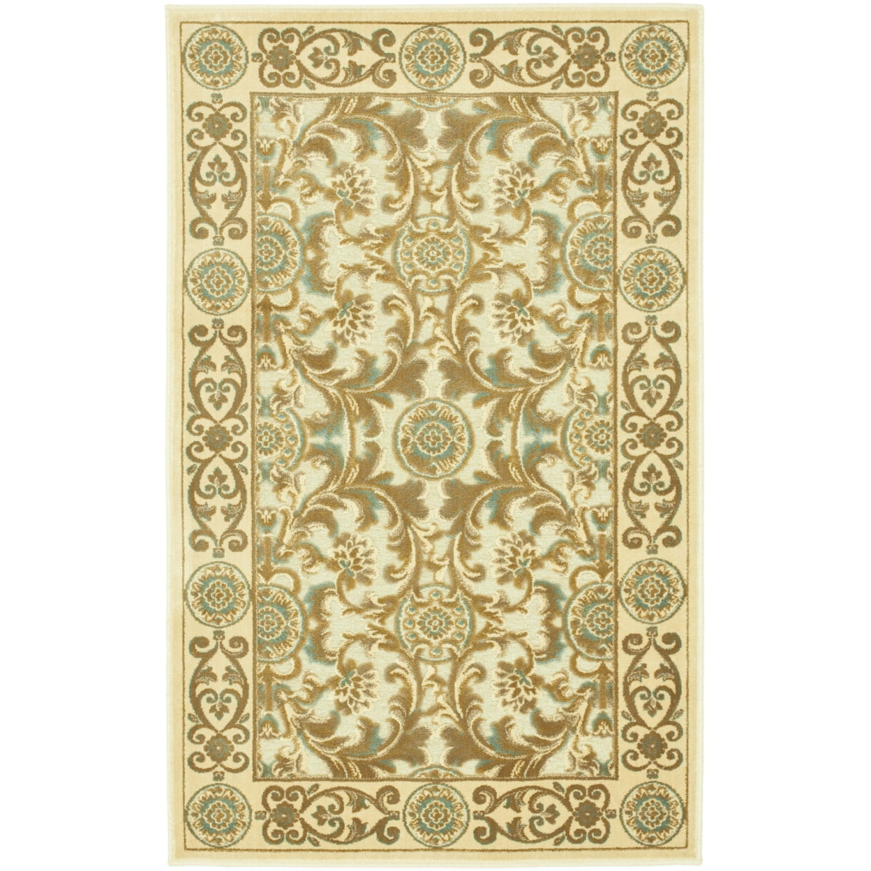 SAFAVIEH Paradise Stanice Traditional Area Rug, Ivory, 2'7" x 4'