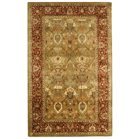 SAFAVIEH Persian Legend Amy Oriental Area Rug, Dark Olive/Rust, 5' x 8'