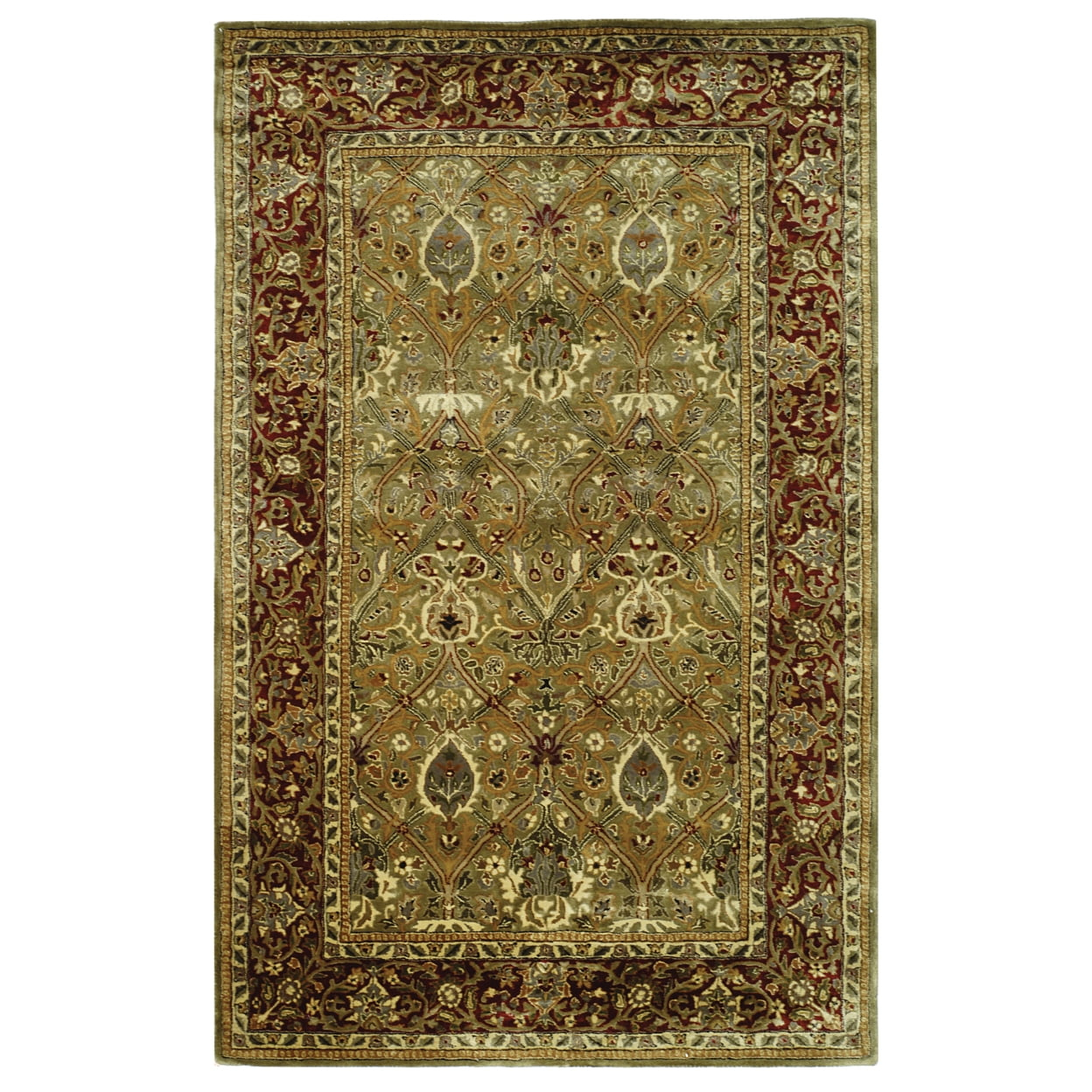 SAFAVIEH Persian Legend Amy Oriental Area Rug, Dark Olive/Rust, 5' x 8'