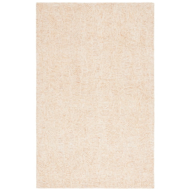 SAFAVIEH Pine Miraj Solid Area Rug, Rust/Ivory, 5' x 8'