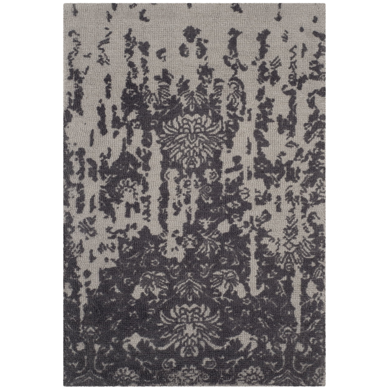 Restoration Vintage RVT104 Hand Tufted Indoor Accent Rug - 2'x3' - Silver/Grey - Safavieh