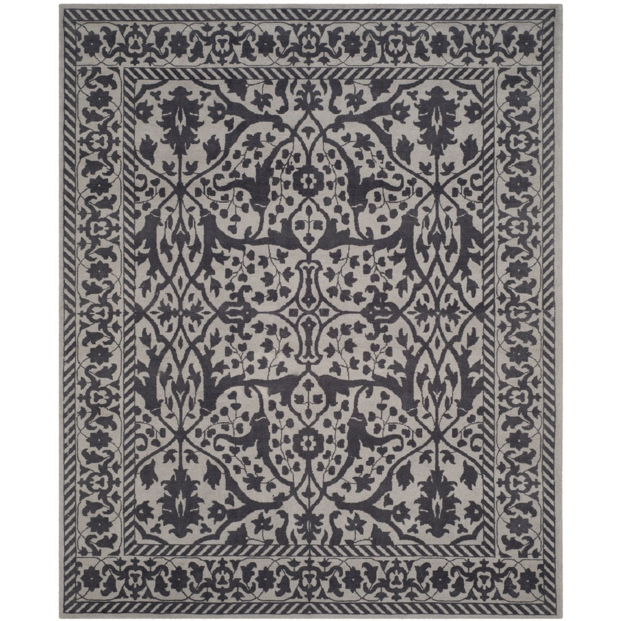 Restoration Vintage RVT102 Hand Tufted Indoor Accent Rug - Silver/Grey - 2'x3' - Safavieh.