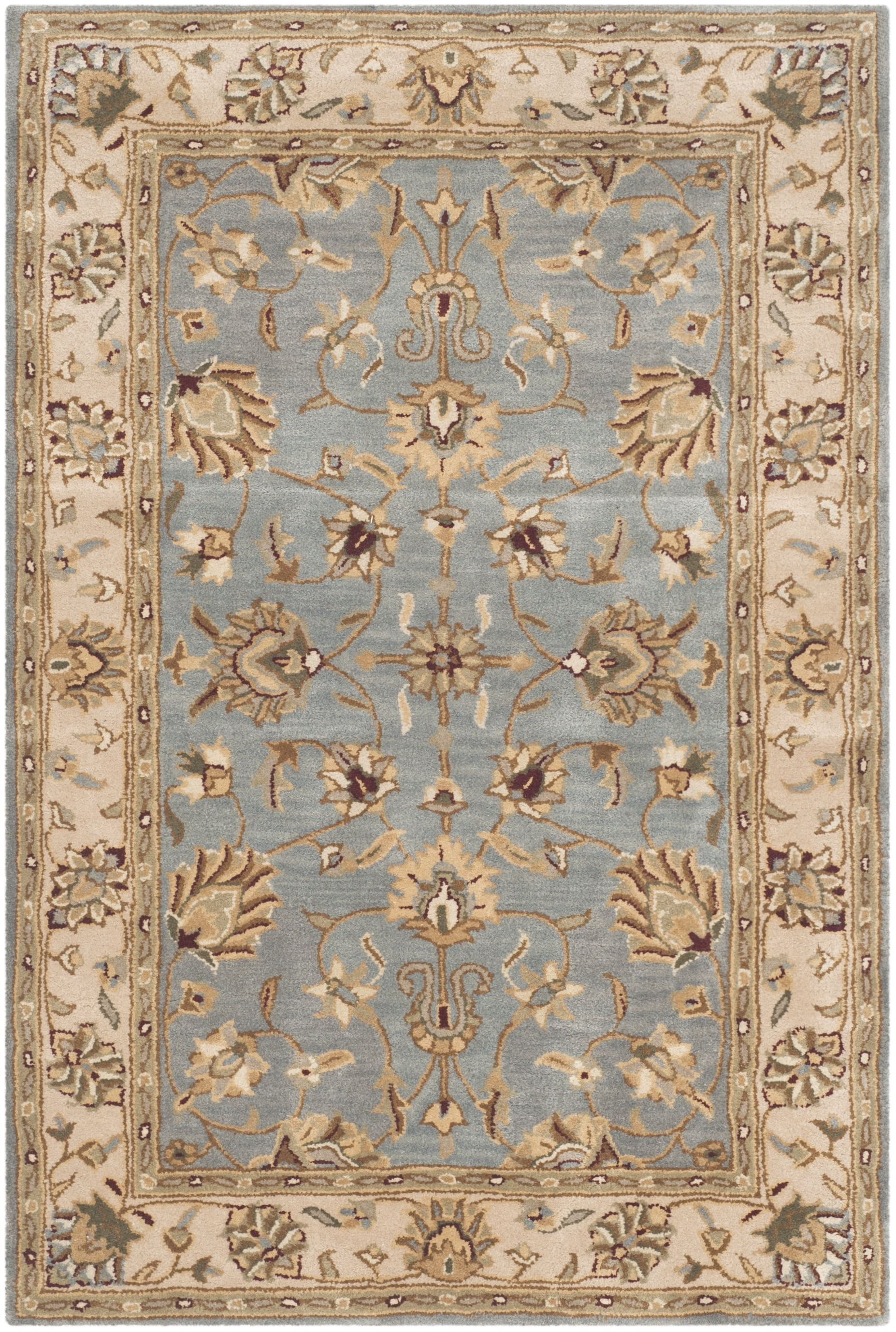 Royalty ROY343 Hand Tufted Accent Rug - Blue/Beige - 2'x3' - Safavieh.