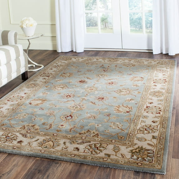 Royalty ROY343 Hand Tufted Area Rug - Blue/Beige - 5'x7' - Safavieh.