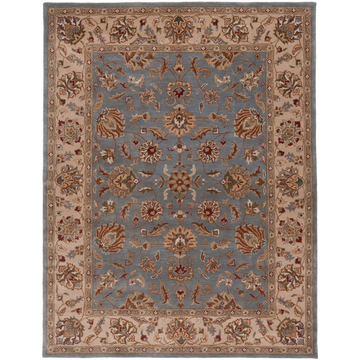Royalty ROY343 Hand Tufted Area Rug - Blue/Beige - 6'x9' - Safavieh.