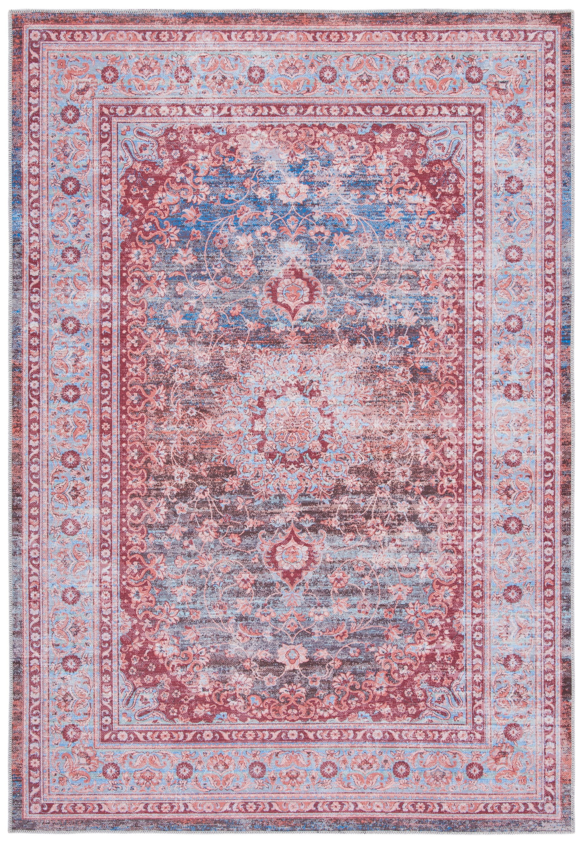 SAFAVIEH Serapi Collection SEP550K Light Blue / Red Rug