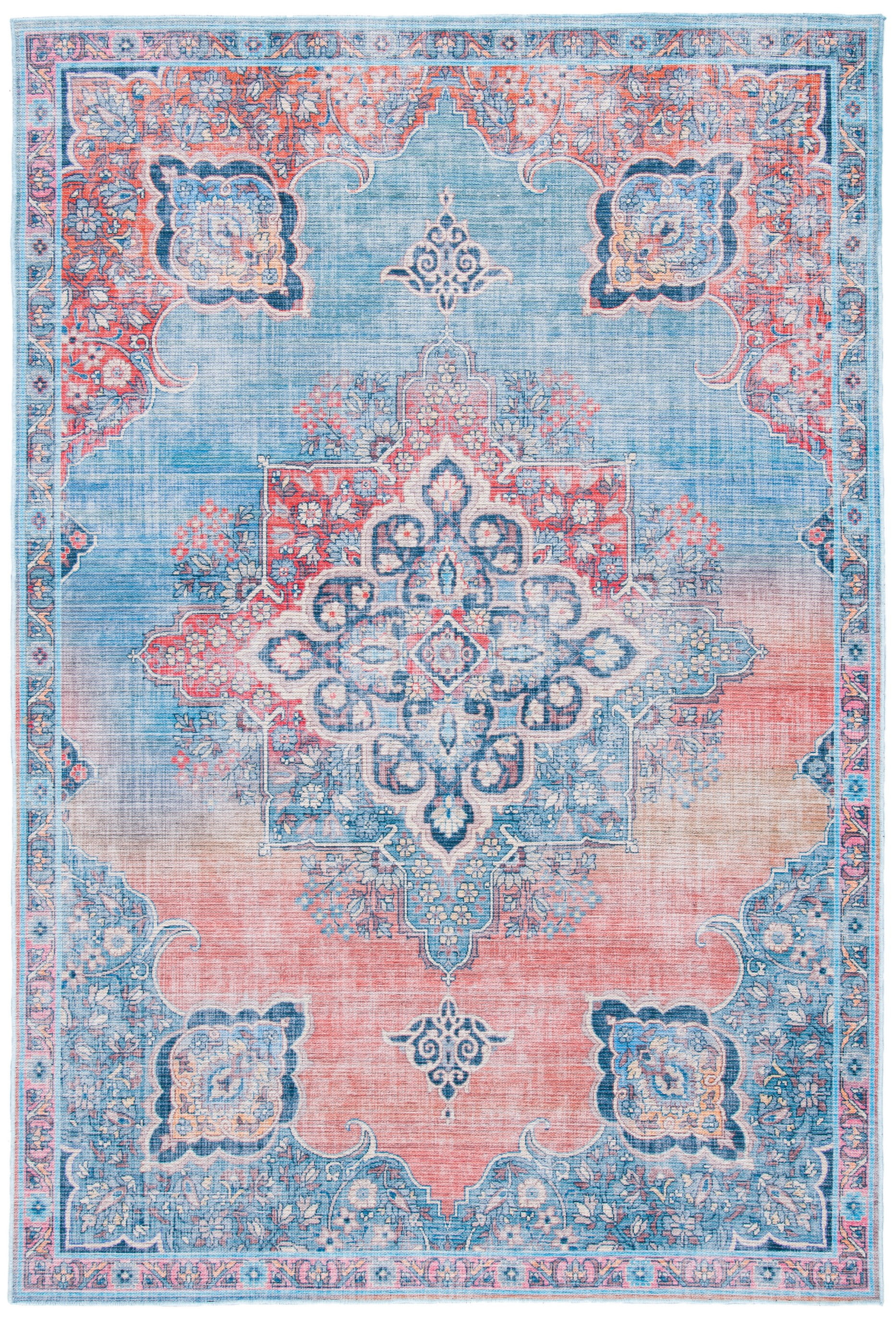 SAFAVIEH Serapi Skylar Oriental Area Rug, Red/Blue, 9' x 12'