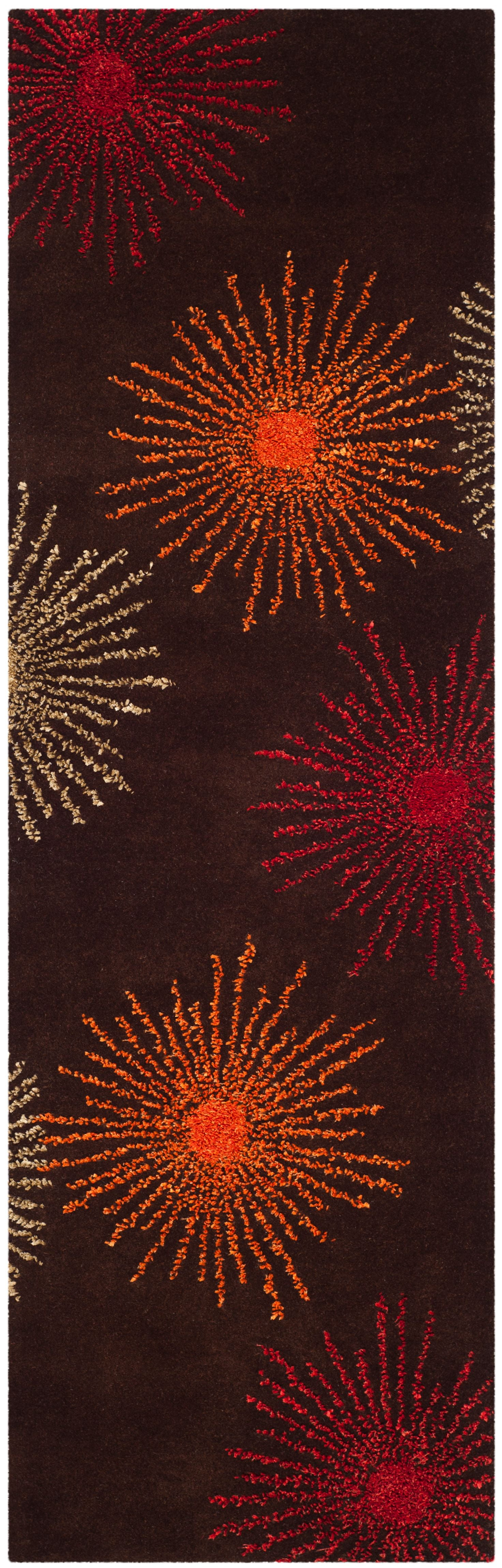 Soho SOH712 Hand Tufted Indoor Accent Rug - Brown/Multi - 2'6"x4' - Safavieh.