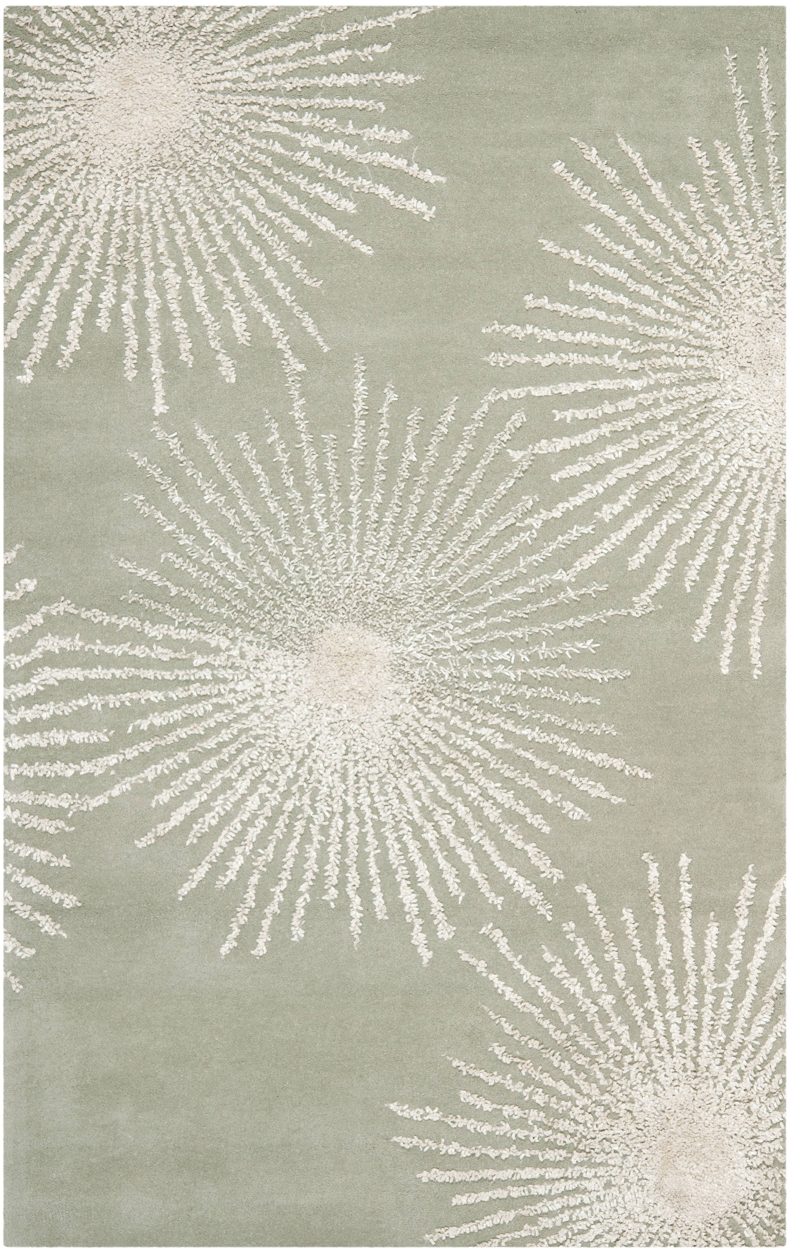 Soho SOH712 Hand Tufted Area Rug - Grey/Ivory - 5'x8' - Safavieh.