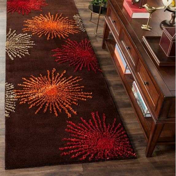 Soho SOH712 Hand Tufted Indoor Runner Rug - Brown/Multi - 2'6"x8' - Safavieh.