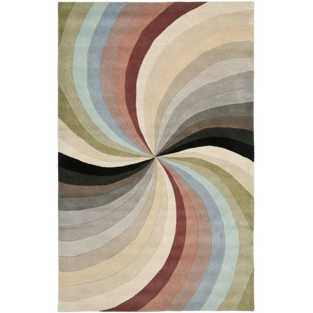SAFAVIEH Soho Floella Abstract Wool Area Rug, Multi, 5' x 8'