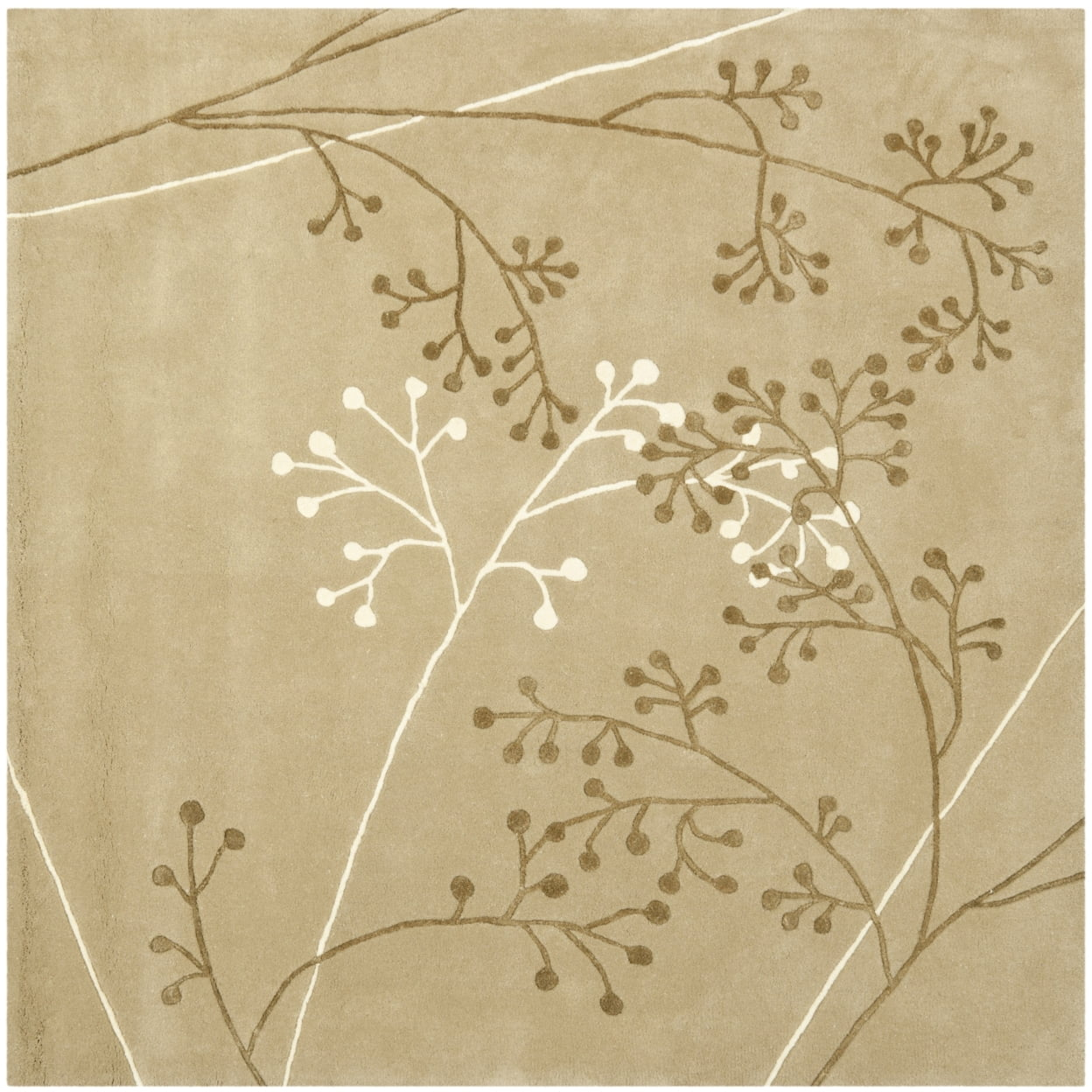 Soho SOH305 Hand Tufted Area Rug - Sage - 8'x8' - Safavieh.