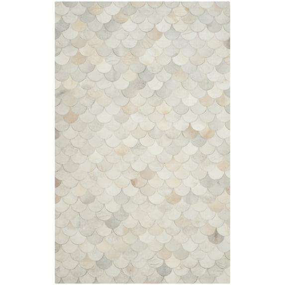 Studio Leather STL311 Hand Woven Area Rug - Ivory/Grey - 8'x10' - Safavieh.