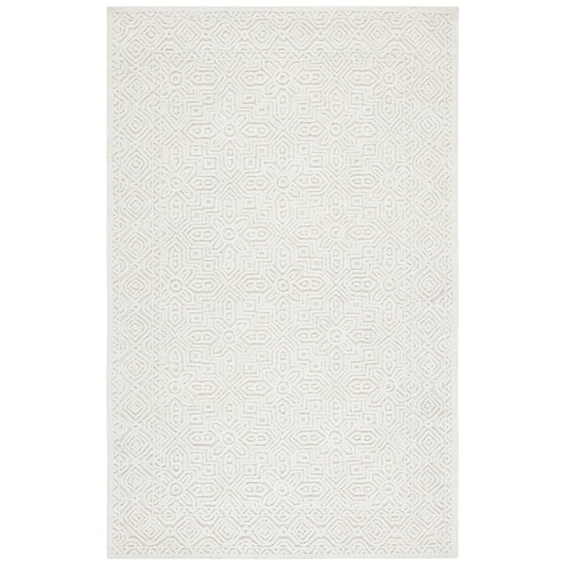 SAFAVIEH Textural Dinah Geometric Area Rug, Ivory, 11' x 15'